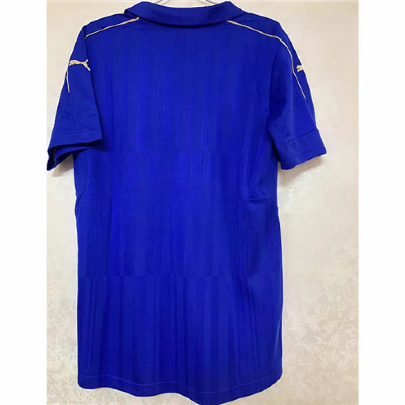Leicester City's 2016/17 retro home jersey - blue