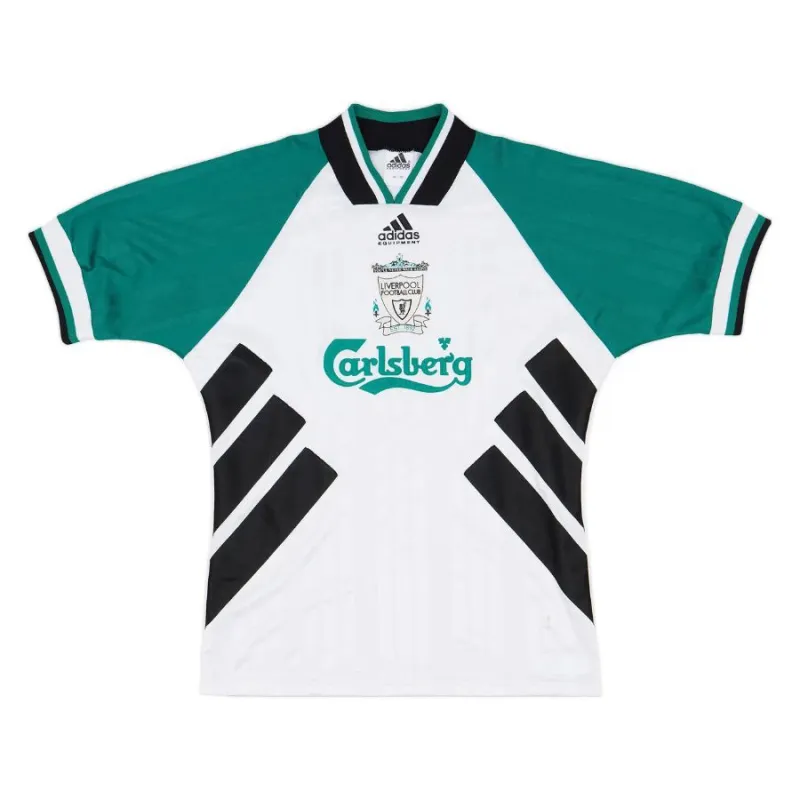 Liverpool 1993 1995 Maglia da trasferta retrò - Bianca