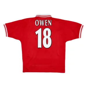 Liverpool OWEN 1996 1998 Retro Home Jersey - Red