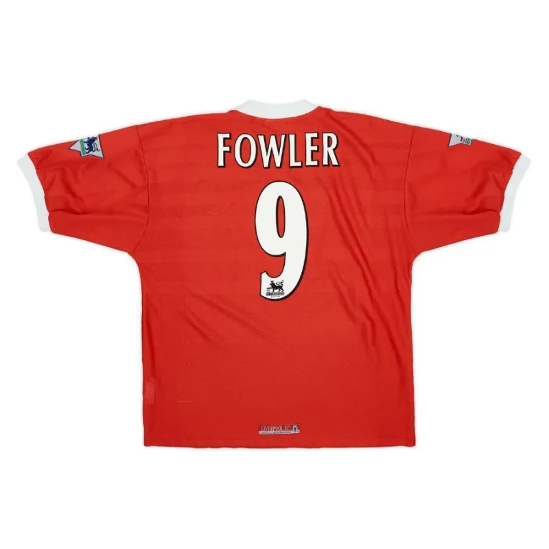 Liverpool FOWLER 1998/99 Retro-Heimtrikot - Rot