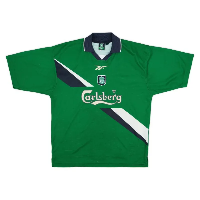 Liverpool FOWLER 1999/2000 Retro Away Jersey - Green