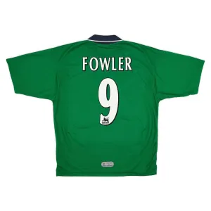 Liverpool FOWLER 1999/2000 Retro Away Jersey - Green