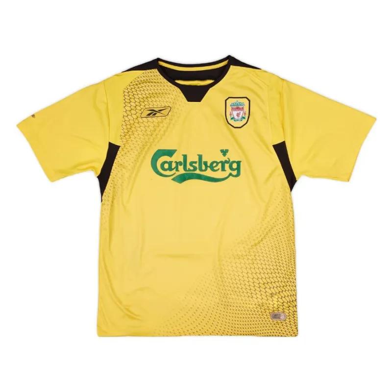 Liverpool 2004/05 Retro Away Jersey - Yellow