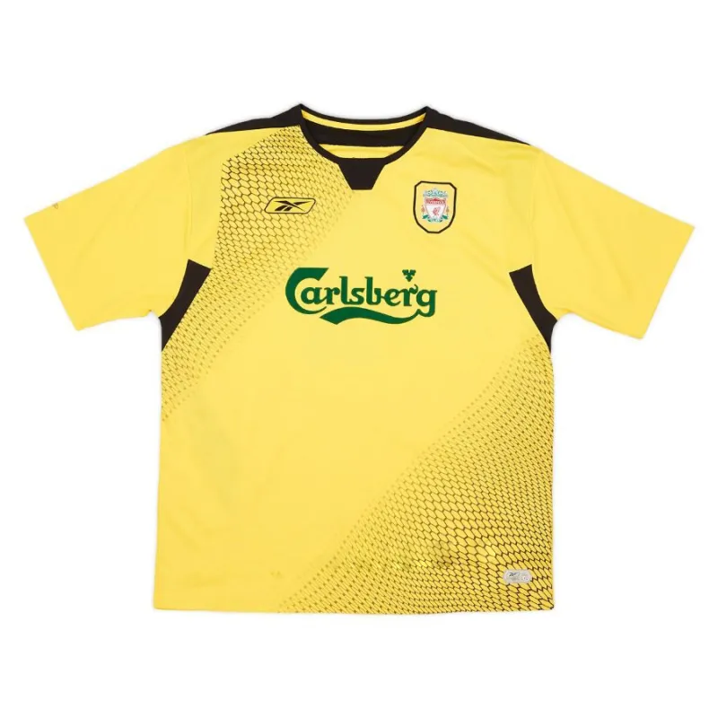 Liverpool ALONSO 2004 2006 Maillot extérieur rétro - Jaune