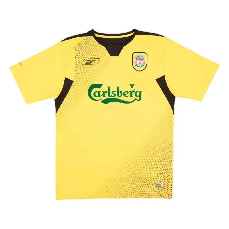 Liverpool CARRAGHER 2004 2006 Camiseta retro visitante - Amarilla