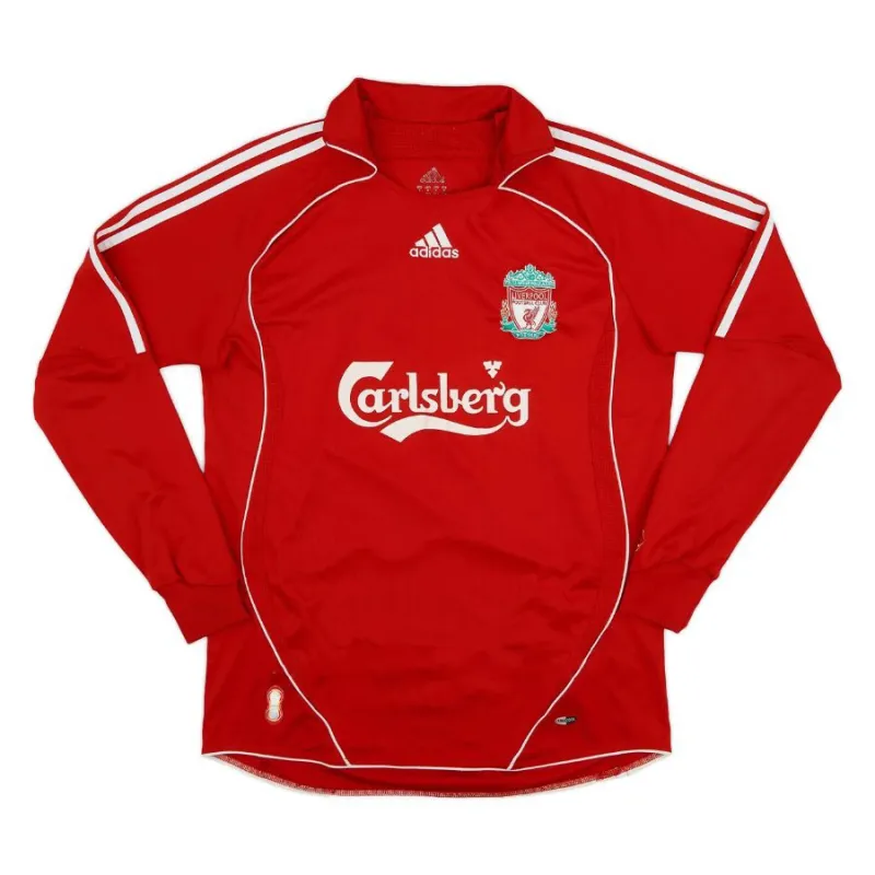 Liverpool TORRES 2006-2008 Maglia casalinga retrò a maniche lunghe - Rossa