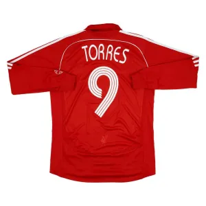 Liverpool TORRES 2006-2008 Retro Long-Sleeve Home Jersey - Red