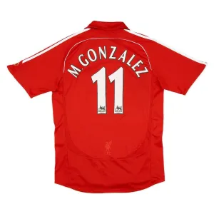 Liverpool M.GONZALEZ 2006 2008 Retro Home Jersey - Red