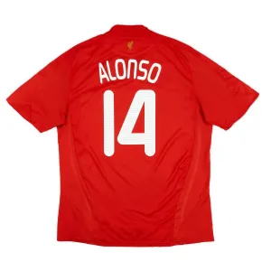 Liverpool ALONSO 2008 2010 Retro Home Jersey - Red