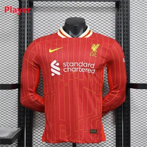 Camiseta de casa de manga larga de Liverpool 2024/25 - Edición jugador - Roja
