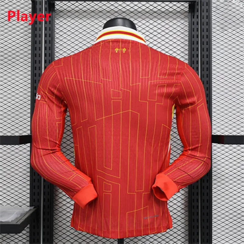 Camiseta de casa de manga larga de Liverpool 2024/25 - Edición jugador - Roja