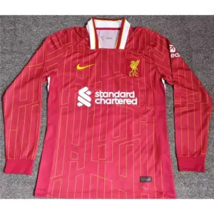 Camiseta de casa de manga larga de Liverpool 2024/25 - Roja