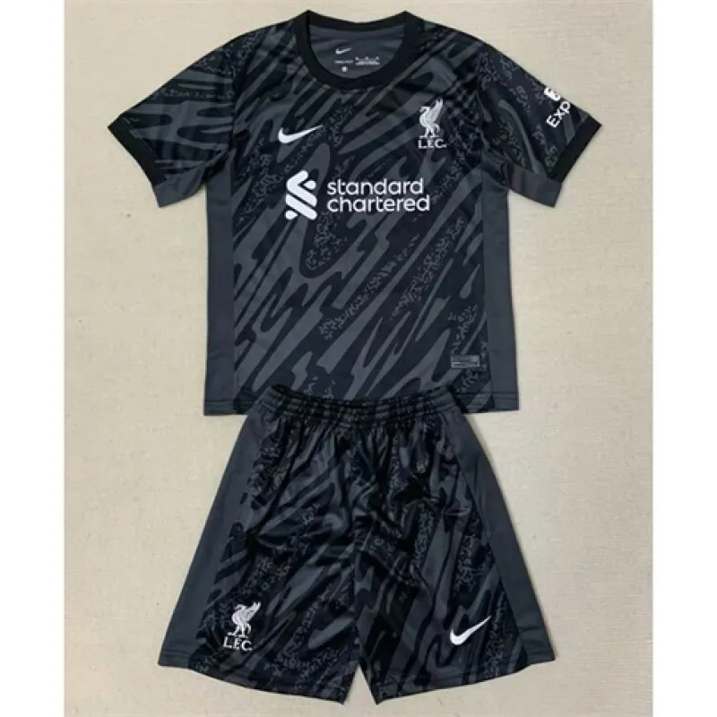 Liverpool 2024/25 Children's Goalkeeper Jersey - Gray-Black