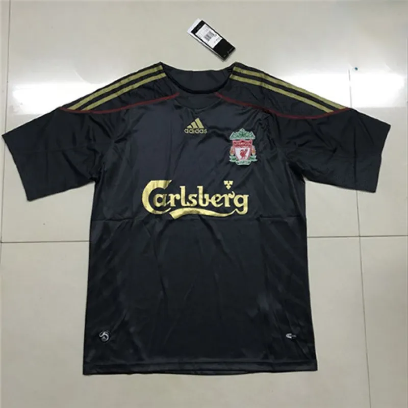 Liverpool 2009/10 Away Retro Jersey - Black