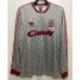 Liverpool 1989 - 91 Retro - Auswärts - Langarm - Trikot - Grau