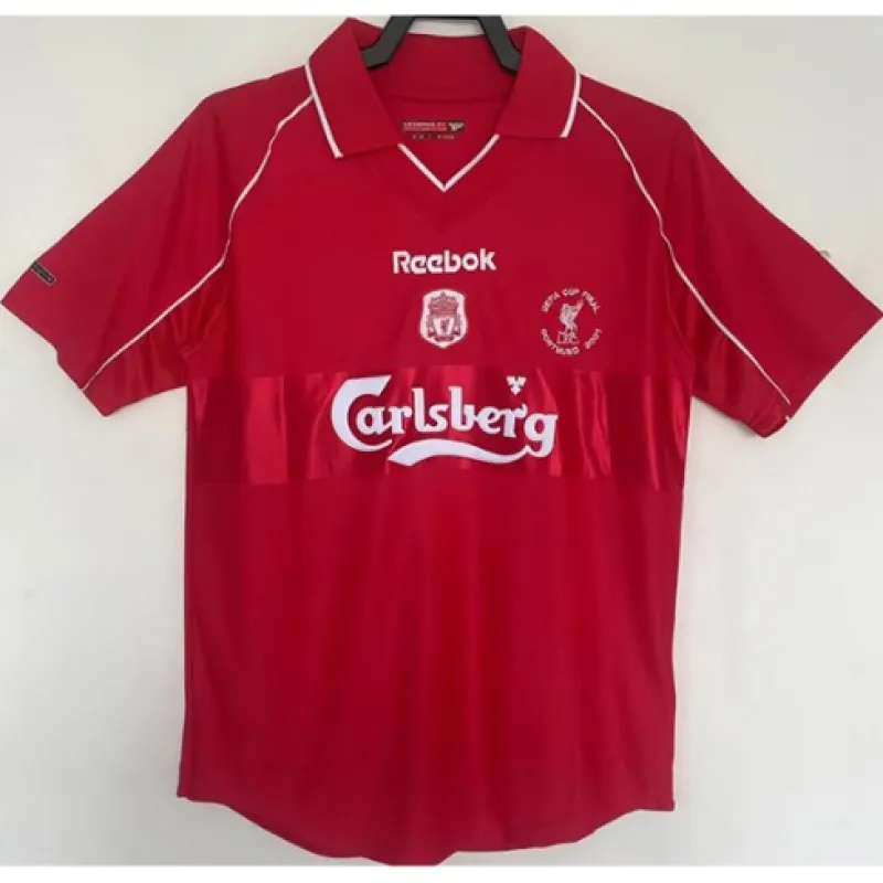 Maillot du domicile rétro de Liverpool 2000/01 - Rouge