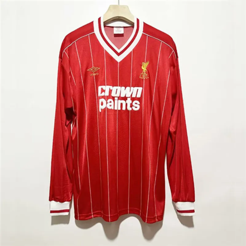 Camiseta local retro de mangas largas de Liverpool 1982/83 - Roja