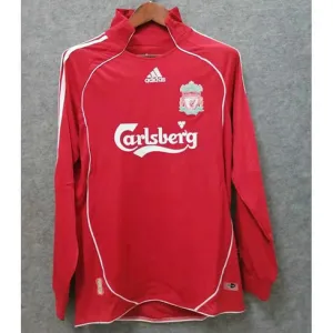 Liverpool 2006 - 08 Retro Home Long - Sleeve Jersey - Red
