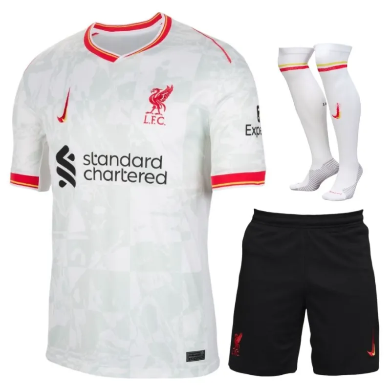 Liverpools 2024/25 Drittes Kinder - Trikotset - Weiß