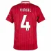 Juego de camisetas para niños de campo de Liverpool 2024/25 de Virgil - Rojo