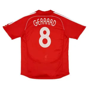 Steven Gerrard Liverpool 2006/2007 Retro Home Jersey - Red