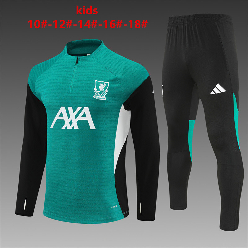 Liverpool 2025/26 Ensemble Sport Enfant Vert