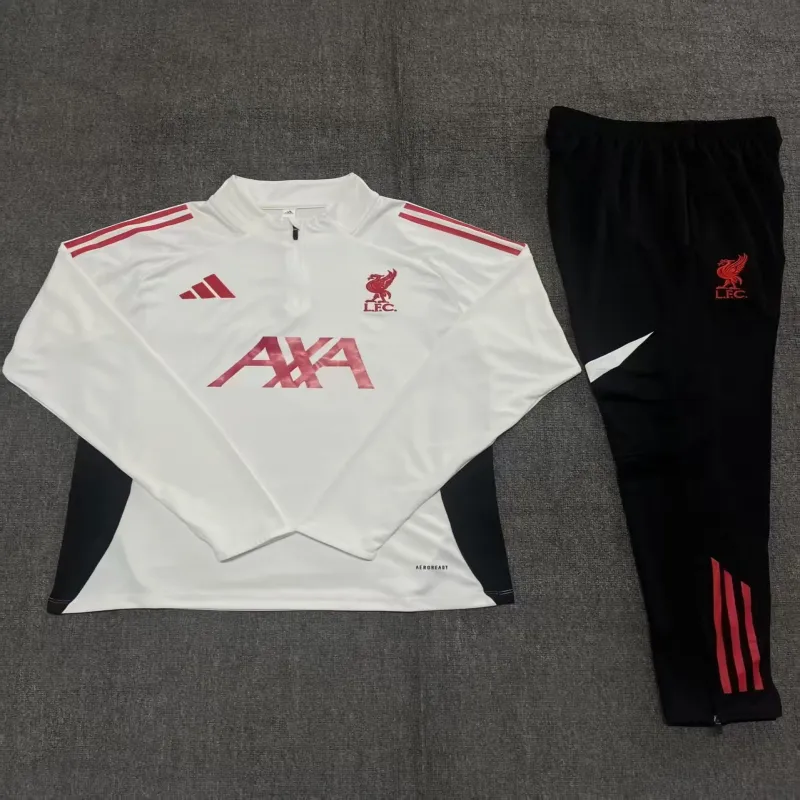 Liverpool 2025/26 Kinder Sportanzug Weiß