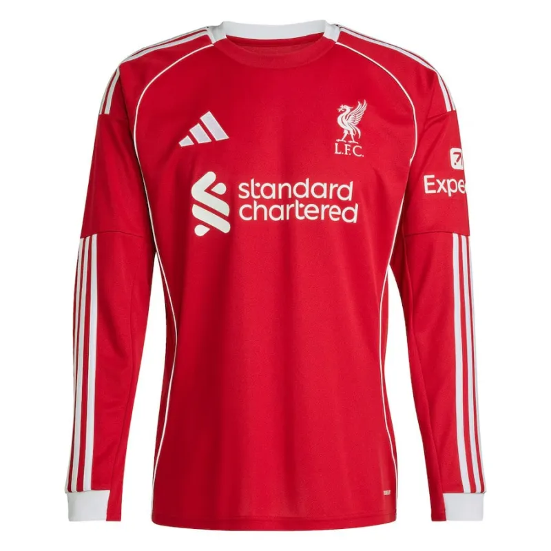 Liverpool 2025/26 Camiseta de casa de manga larga - Rojo