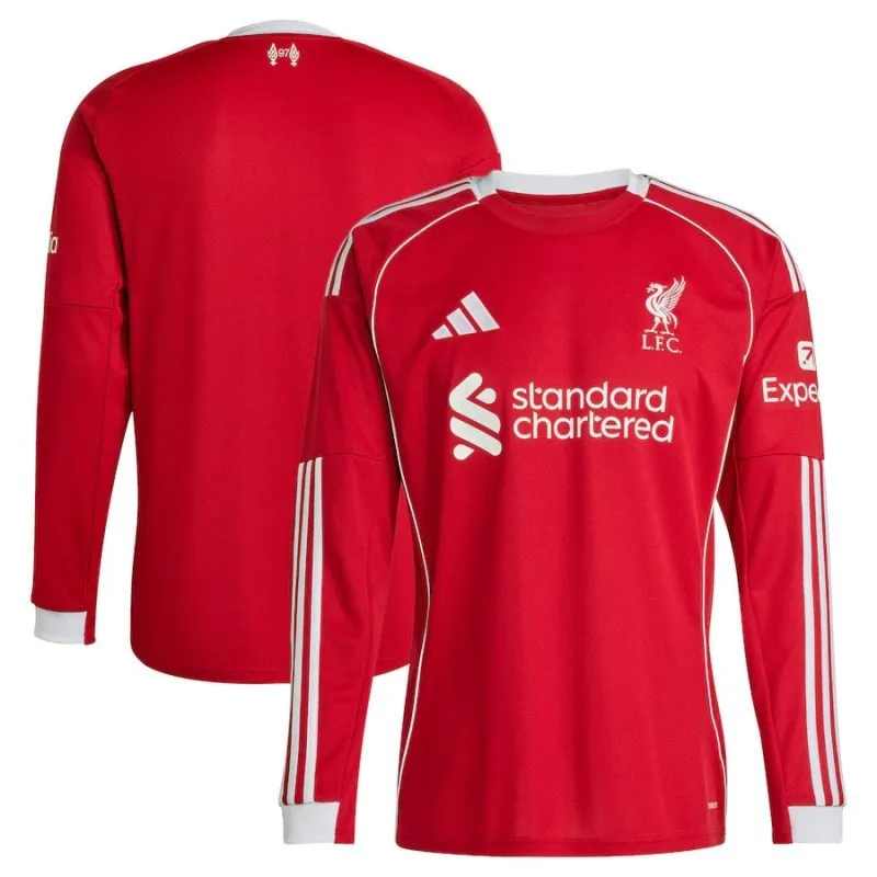 Liverpool 2025/26 Camiseta de casa de manga larga - Rojo