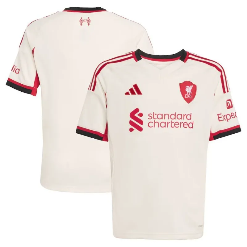 Liverpool 2025/26 Kids' Away Jersey - White