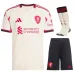 Liverpool 2025/26 Ensemble de maillot extérieur pour enfants - Blanc