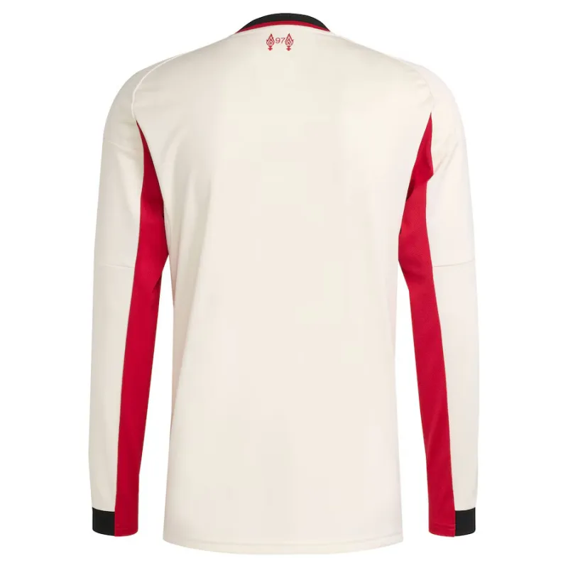 Liverpool 2025/26 Long-Sleeve Away Jersey - White