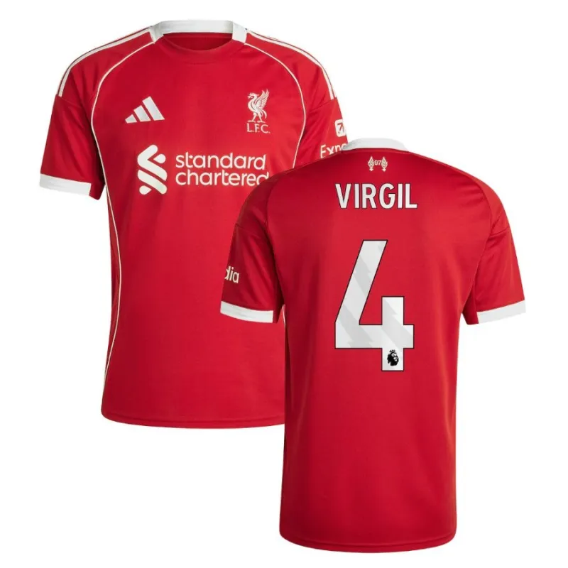 Liverpool VIRGIL 2025/26 Home Jersey - Red