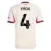 Liverpool VIRGIL 2025/26 Away Jersey - White