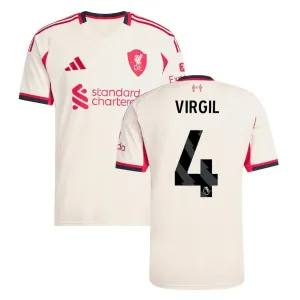 Liverpool VIRGIL 2025/26 Away Jersey - White