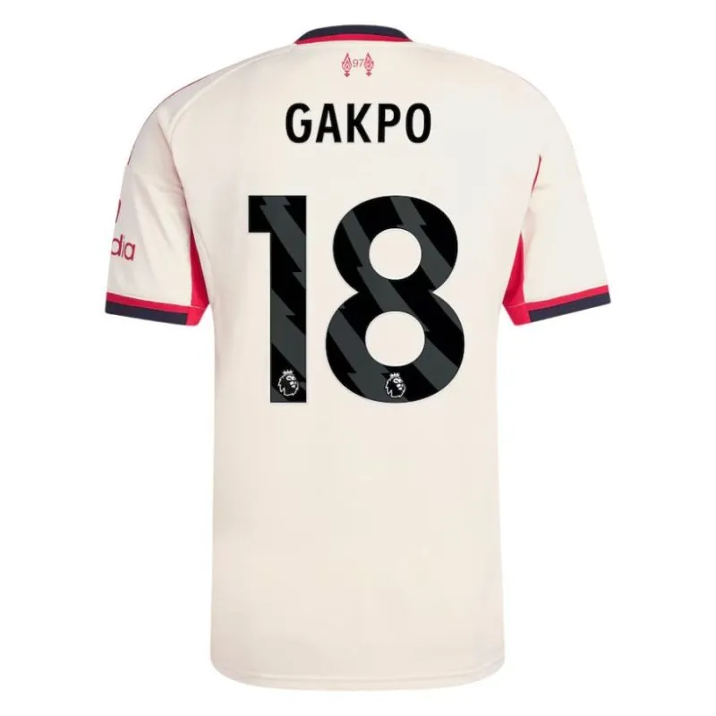 Liverpool GAKPO 2025/26 Kids' Away Jersey Set - White
