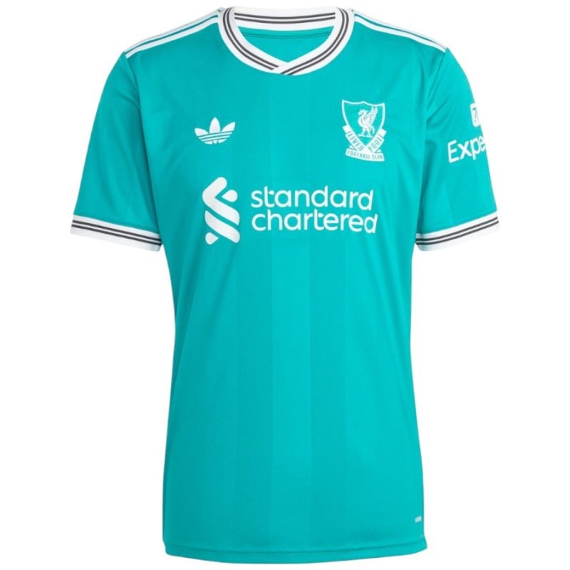 Liverpool 2025/26 Third Kids' Kit Jersey - Green
