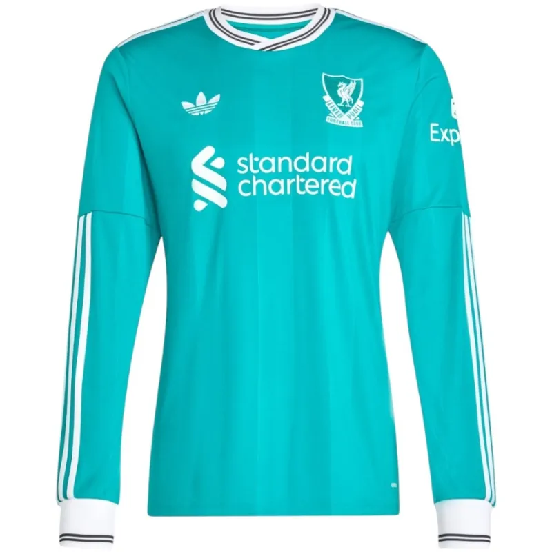 Liverpool Troisième Maillot Manches Longues 2025/26 - Vert