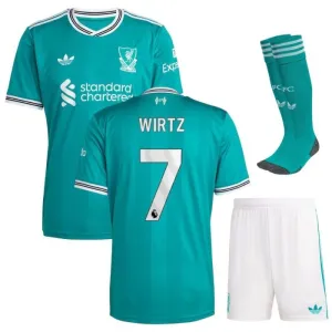 Liverpool WIRTZ 2025/26 Third Kids Kit - Green