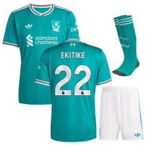 Liverpool EKITIKE 2025/26 Third Kids Kit - Green
