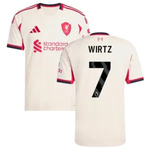 Liverpool WIRTZ 2025/26 Away Kit - White