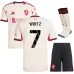 Liverpool WIRTZ 2025/26 Away Kids Kit Set - White