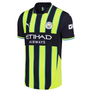 Manchester City 2024/25 Away Player Version Jersey - Black/Green