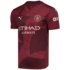 Manchester City 2024/25 Third Player Version Jersey - Burgundy