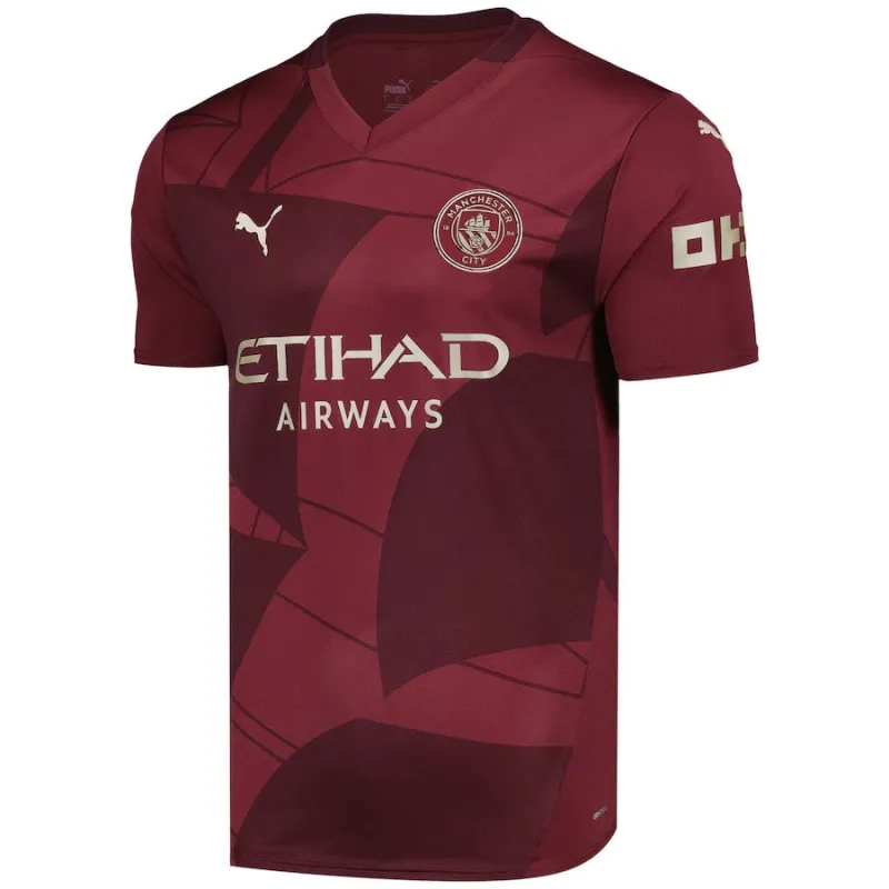 Manchester City 2024/25 Third Player Version Jersey - Burgundy