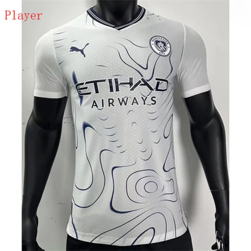 Maillot de la version joueur de l'édition spéciale de Manchester City 2024/25 - Blanc
