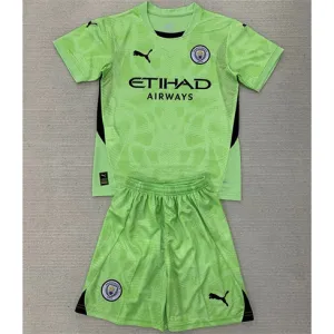 Maillot et shorts de gardien d'enfants de Manchester City 2024/25 - Vert