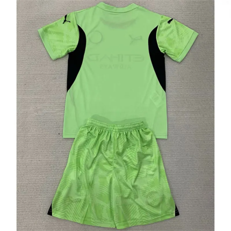 Manchester City Kids' Goalkeeper Jersey and Shorts 2024/25 - Green