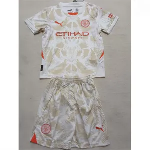 Maillot et shorts de gardien de but pour enfants de Manchester City 2024/25 - Blanc