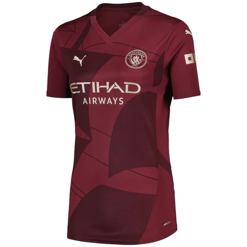 Manchester City 2024/25 Third Womens Jersey - Burgundy